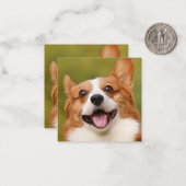 ドッグ写真のパーソナライズされたカスタマイズ追加 ノートカード (正面/裏面インサイチュ)