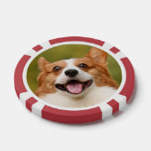 ドッグ写真のパーソナライズされたカスタマイズ追加 ポーカーチップ (シングル)