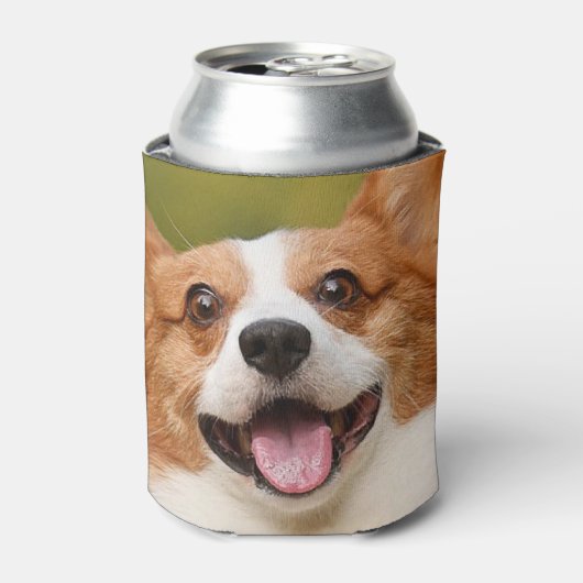 ドッグ写真のパーソナライズされたカスタマイズ追加 缶クーラー (缶正面)