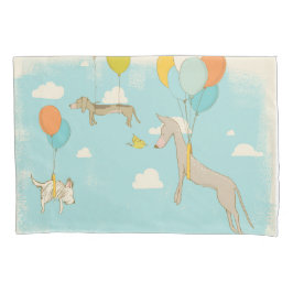 ドッグ図解入りの、写真付きのズベッドルームデコ子供へール 枕カバー