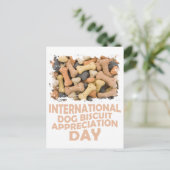 ドッグ国際的ビスケット感謝の日1 ポストカード (スタンド正面)