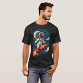 ドッグ宇宙飛行士Tシャツ Tシャツ (正面フル)