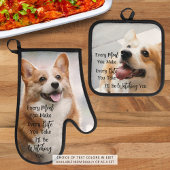 ドッグ恋人おもしろい犬ことわざ写真 鍋つかみ&鍋敷きセット