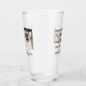 ドッグ恋人おもしろい犬ことわざ2写真 タンブラーグラス (右)