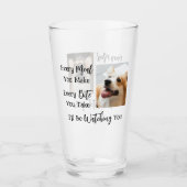 ドッグ恋人おもしろい犬ことわざ2写真 タンブラーグラス (正面)