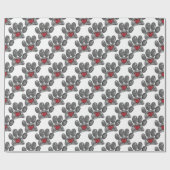 ドッグ恋人スケッチ水彩 ラッピングペーパー (フラット)