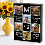 ドッグ恋人引用文ユニークKeepsake Pet Photo Collage ウッドボックスサイン<br><div class="desc">祝最高のの友カスタム人ペット写真コラージュ木箱のサイン。このユニークペット犬の写真の記念碑は、自分や家族や友人のためにあなたの犬を尊重する最高のまたはペットの記念として最適な贈り物である。私たちは、あなたの写真記念木材のプラークがあなたに喜び、平和、そして幸せな思い出をもたらすことを願う。引用文: "1つのスマイルは友情を開始することができ、1つの単語は戦いを終了することができる、1つの見る救人間関係1つの犬はあなたの人生を変えることができる。" " 。思い出が豊富で写真大切が1枚だけでは不十分な場合は、毛布に6つの写真スポットが大切ある。写真、イニシャル、名前を変更するには、「このテンプレートをカスタマイズする」を参照。アップロード前最高のに写真を中央にトリミングする。COPYRIGHT © 2020 Judy Burrows,  Black Dog Art - All Rights Reserved.犬の恋人の引用文ユニークKeepsake Pet写真コラージュ木箱の看板</div>