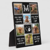 ドッグ恋人引用文ユニークKeepsake Pet Photo Collage フォトプラーク (側面)
