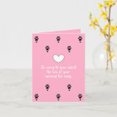 ドッグ悔やみや弔慰カードby dalDesignNZ カード (黄色い花)