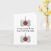 ドッグ悔やみや弔慰カードby dalDesignNZ カード (黄色い花)