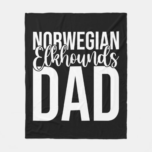 ドッグ愛好家パパ フリースブランケット (正面)