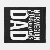 ドッグ愛好家パパ フリースブランケット (正面(横))