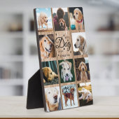 ドッグ最高のエバーファームハウス素朴フォトコラージングウッド フォトプラーク