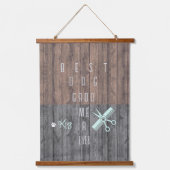 ドッグ最高のトリマーエンバーウッドトップウォールタペストリー 吊り下げ型タペストリー (正面)