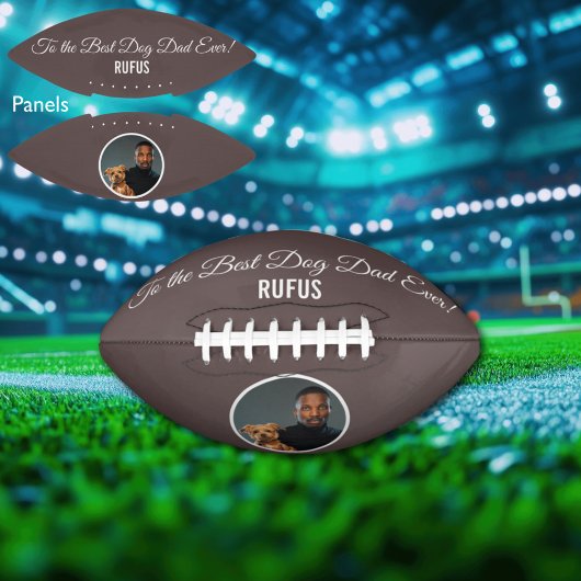 ドッグ最高のパパへカスタムの文字 アメリカンフットボール