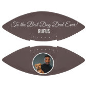 ドッグ最高のパパへカスタムの文字 アメリカンフットボール (パネル)