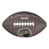 ドッグ最高のパパへカスタムの文字 アメリカンフットボール (正面)