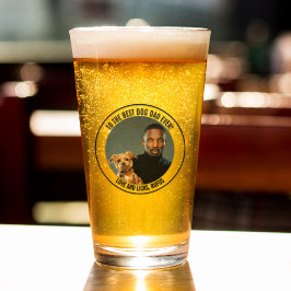 ドッグ最高のパパへカスタムの文字 タンブラーグラス