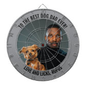 ドッグ最高のパパへカスタムの文字 ダーツボード (正面)