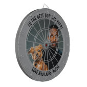 ドッグ最高のパパへカスタムの文字 ダーツボード (正面左)