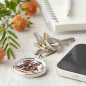 ドッグ最高のパパエエレガントバシンプルカスタム キーホルダー (側面)