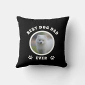 ドッグ最高のパパエカスタムバー写真パーソナライズされた クッション (裏面)
