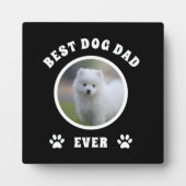 ドッグ最高のパパエカスタムバー写真パーソナライズされた フォトプラーク (正面)