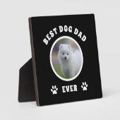 ドッグ最高のパパエカスタムバー写真パーソナライズされた フォトプラーク (正面)