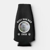 ドッグ最高のパパエカスタムバー写真パーソナライズされた ボトルクーラー (正面)