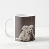 ドッグ最高のパパエバカスタムー写真 コーヒーマグカップ (左)