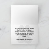 ドッグ最高のパパエバーカスタムフラットカード カード (内部)