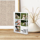 ドッグ最高のパパエバーコラージュ フォトブロック