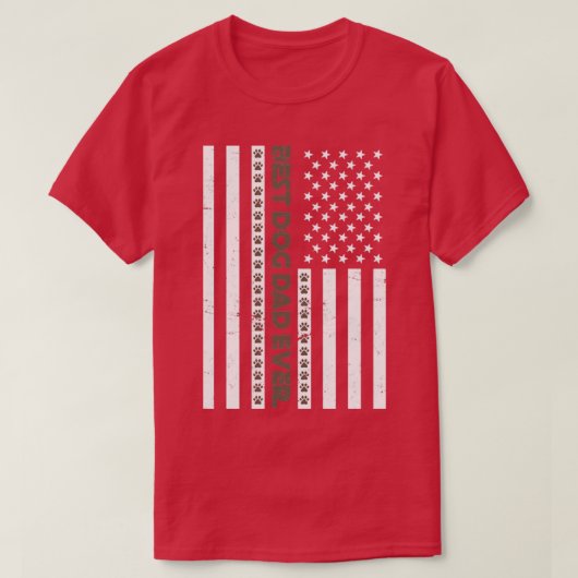 ドッグ最高のパパエバードッグ Tシャツ (デザイン正面)