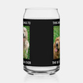 ドッグ最高のパパエバーフォトブラック ガラス缶 (左)