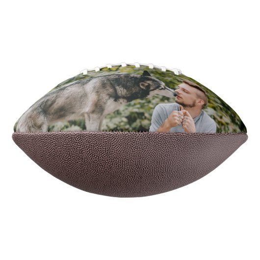 ドッグ最高のパパエバーレトロフォトサッカー アメリカンフットボール (回転90)