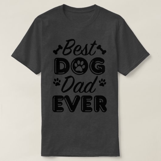 ドッグ最高のパパエバー2 Tシャツ (デザイン正面)