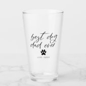 ドッグ最高のパパエバー タンブラーグラス (正面)