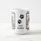 ドッグ最高のパパエバー – ハッピーバースデー – かわいい犬のパパ コーヒーマグカップ (中央)