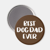 ドッグ最高のパパエバー マグネット (正面/裏面)