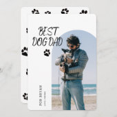 ドッグ最高のパパエバー |父の日の写真カード 招待状 (正面/裏面)