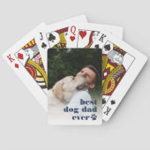 ドッグ最高のパパエバー |父の日の写真 トランプ (裏面)