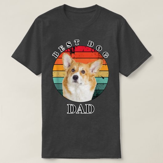 ドッグ最高のパパコルギ Tシャツ (デザイン正面)