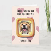 ドッグ最高のパパファーザズデイカード カード (正面)
