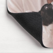 ドッグ最高のパパフォトブラック文字 マウスパッド (コーナー)