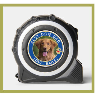 ドッグ最高のパパフォトポープリントブルー メジャー