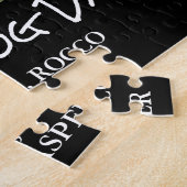 ドッグ最高のパパ写真 ジグソーパズル (側面)