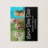 ドッグ最高のパパ写真 ジグソーパズル (縦)