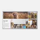 ドッグ最高のパパ定義 | 5枚の写真 デスクマット (キーボード&マウス)