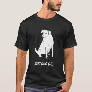 ドッグ最高のパパ概要スケッチピットブルティーズ Tシャツ