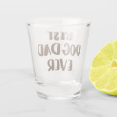 ドッグ最高のパパ ショットグラス (裏面)